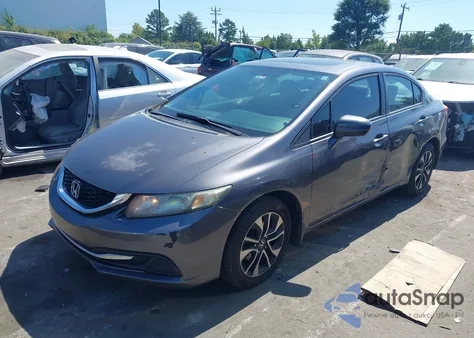 2015 Honda Civic Ex из США, поврежденный, VIN 19XFB2F86FE021089